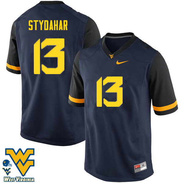NCAA Men's Joe Stydahar West Virginia Mountaineers Navy #13 Nike Stitched Football College Authentic Jersey BA23S24BY